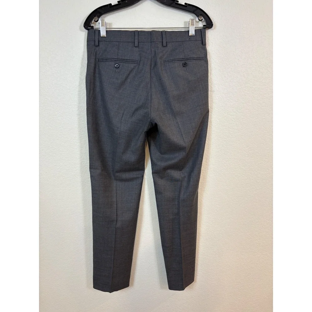 Banana Republic Suit Men 40S 32x29 Grey Slim Fit Marzotto Wool Blazer Pant